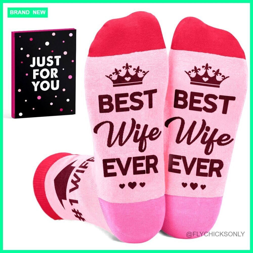 Novelty Slouch Socks, Cotton Blend, Valentine's Gift for Women